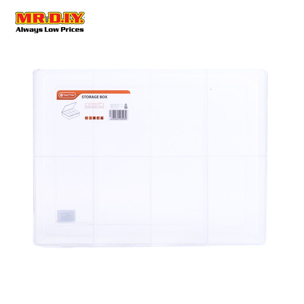 Tactix Plastic Storage Box (8 compartments) Shopee Singapore