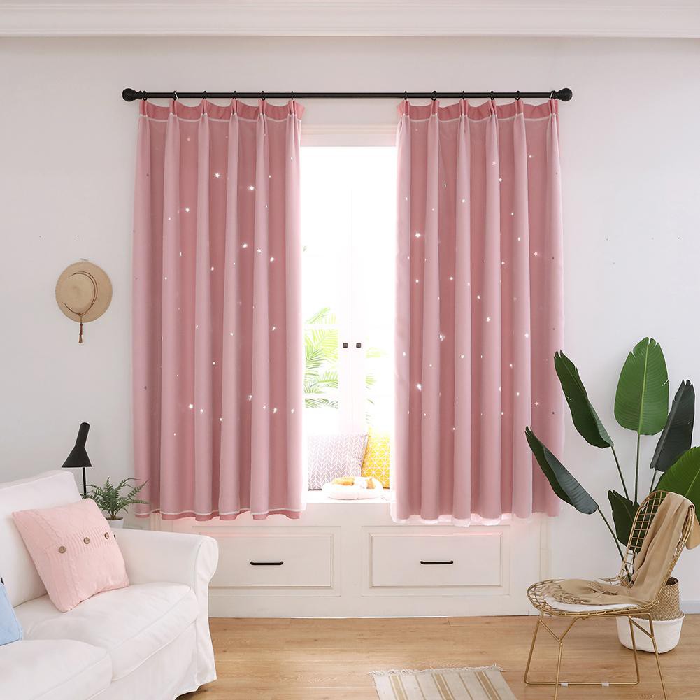 Colorful Modern Stars Windows Blackout Curtains Living Room