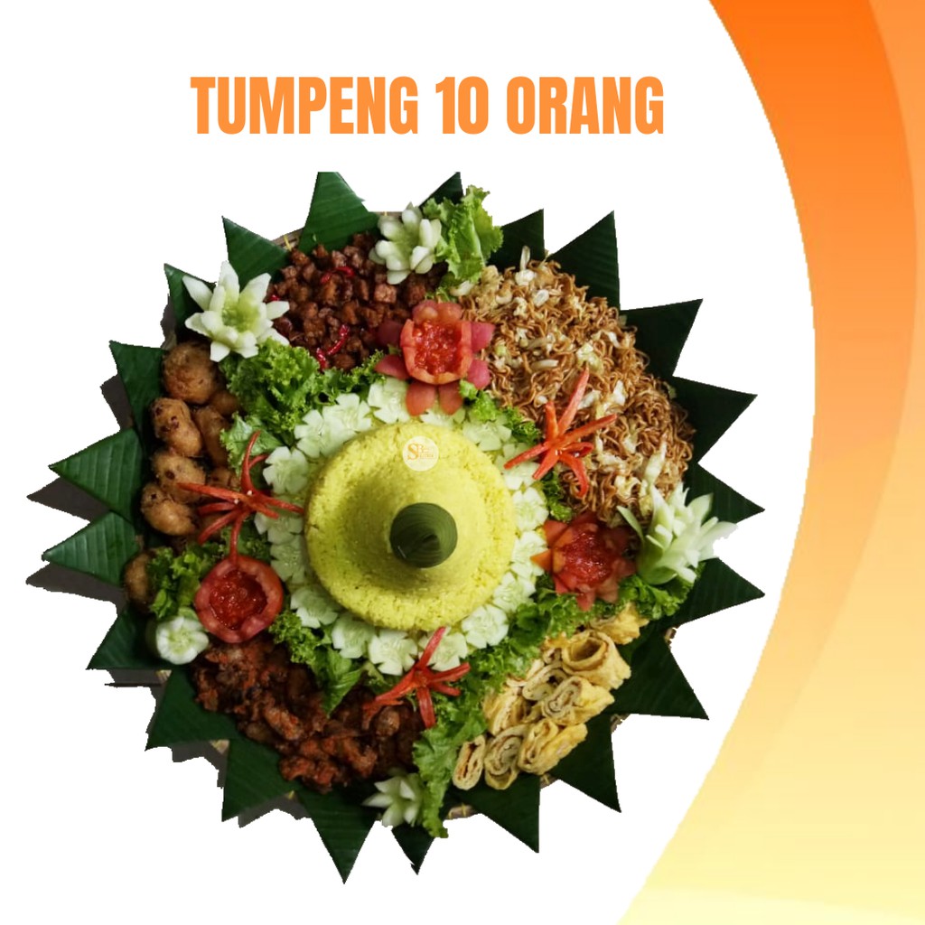  10  Person Yellow Rice Father TUMPENG  NASI  KUNING LEZAT 