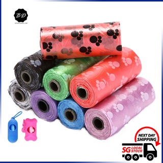 🚀[SG][11 Rolls Set] Cheapest Pet Poop Bag/ Paws Poop Bag/ Dog Poop Bag/ Cat Waste/ Poop Bag Capsule Bullet Bone Holder