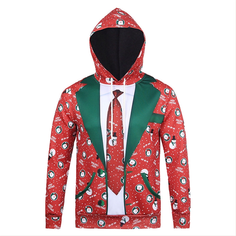 hooded ugly christmas sweater