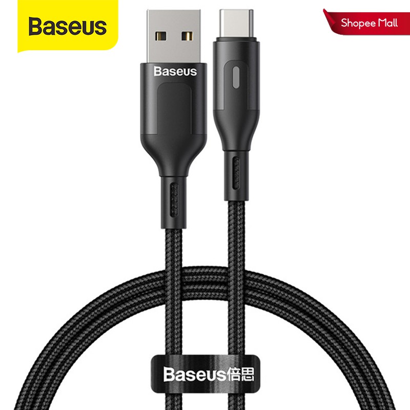 Baseus USB Type C Cable for Redmi Note 9 9s 8 Pro Quick Charge 3.0 Type ...