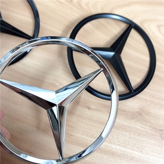 Suitable for Mercedes-Benz rear tail box three-pointed star logo E-class W212 W213 C-class W204 W205 CLA new A-class GLC GLE coupe black modification