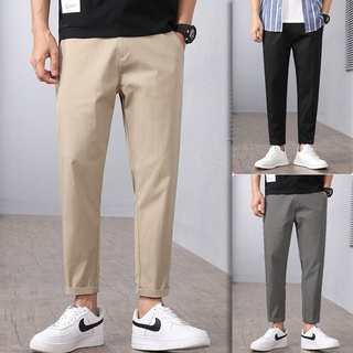 Solid Color Seluar Lelaki Chinos Pant Seluar Long Pants Men Casual Seluar Slack Lelaki 3 Color High Quality Plus Size M-3XL