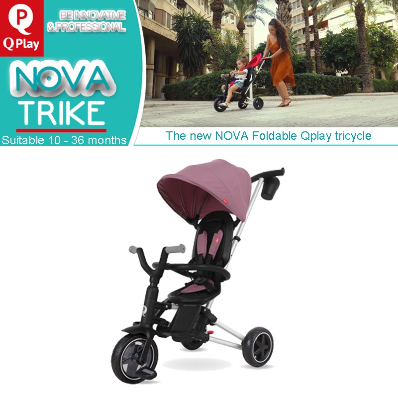 q play rito folding trike teal