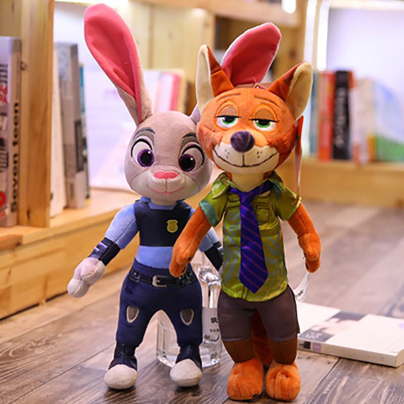 Zootopia/Zootropolis Judy Hopps Nick Rabbit Bunny Wilde Fox Plush Toy ...