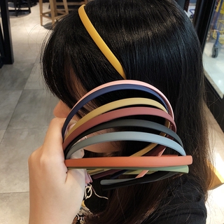 Image of Fashion Candy Color Women Headband / Simple Scrub Headbands /Thin Headband Resin Hairbands