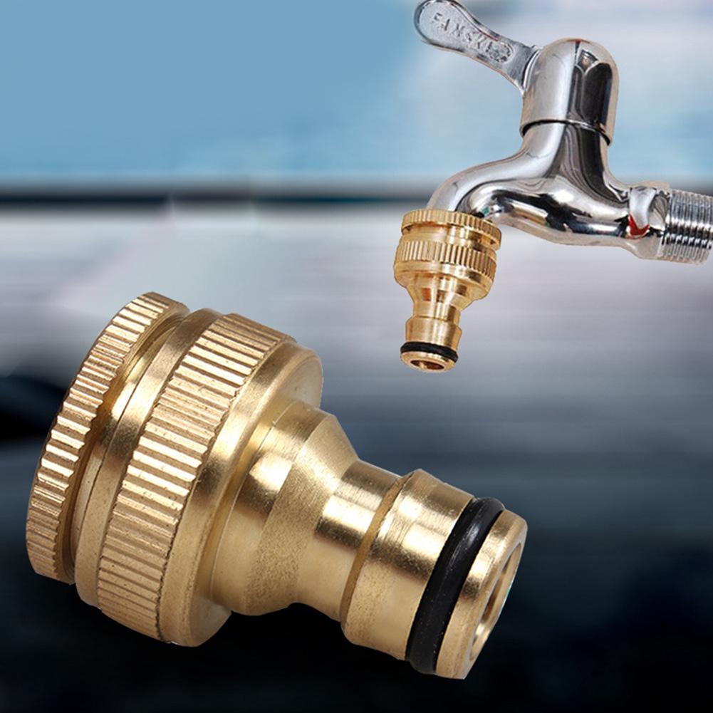 Brass Hose Quick Connect Garden Tap Connector 12 Inch to 34 Fittings
