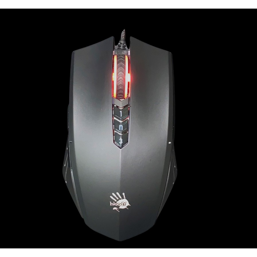 Bloody A70 matte black light strike gaming mouse drag click feature ...