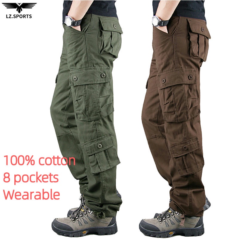 8 pocket cargo pants for ladies