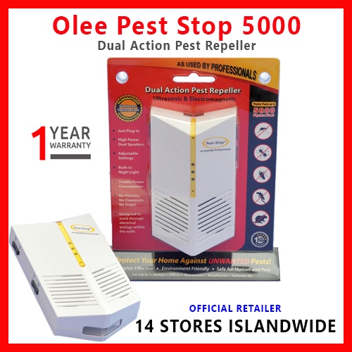 Olee Pest Stop OL-5000 Dual Action Pest Repellent (1 Year Local ...