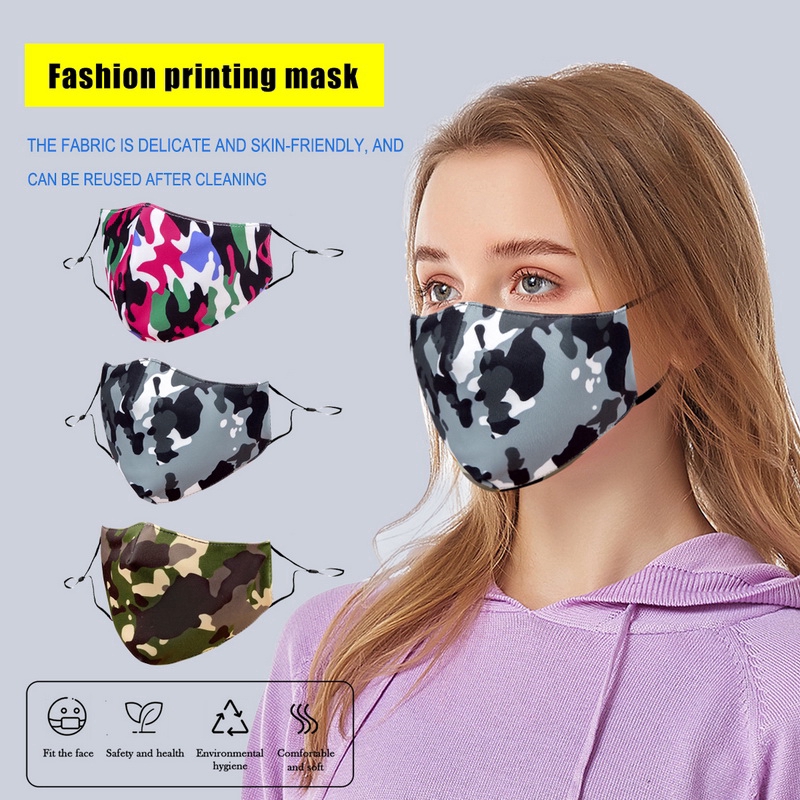 Sequn Adult Face Cotton Bandanas with Filter Washable Anti Dust Anti-ultraviolet Face Protection 3PCS 6 Filter with 3PCS Ear Grips Extension Hook