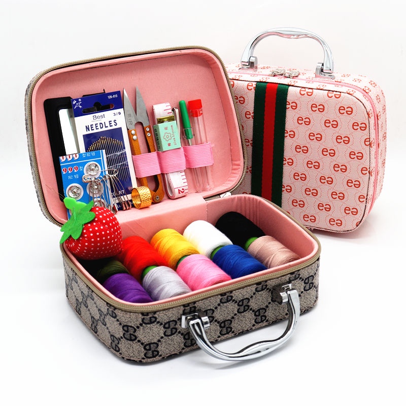 Household Sewing Box Set Portable Tool Storage Hand Clothes Kit