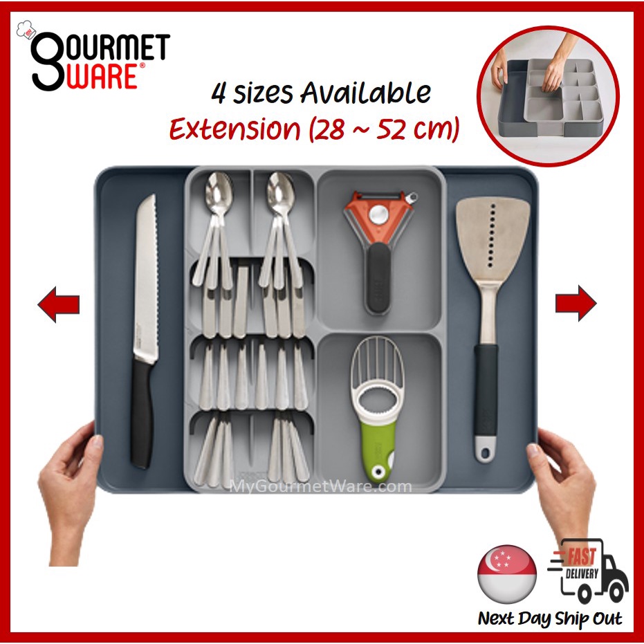 [SG Stock] Expandable Kitchen Drawer Organiser Tray Cutlery Holder