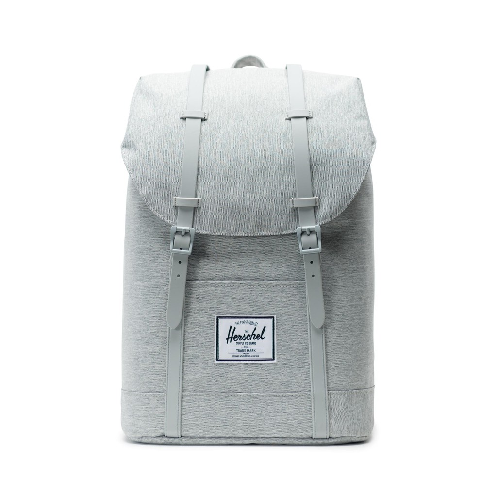 light grey crosshatch herschel