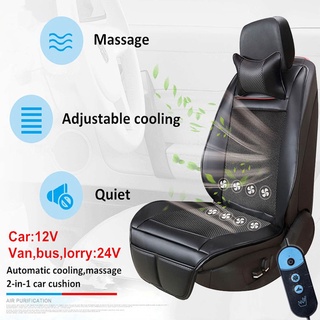 【Ready stock 】Car ventilation massage seat cushion cooling seat cushion breathable cooling cooling cushion
