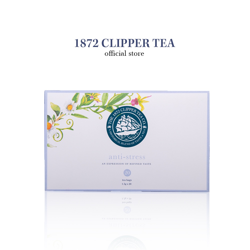 1872 Clipper Tea Herbals & Blossoms Antistress, Rooibos tea blend in
