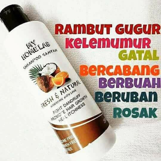 My Home Lab Shampoo Santan Syampu Santan Pencuci Rambut  