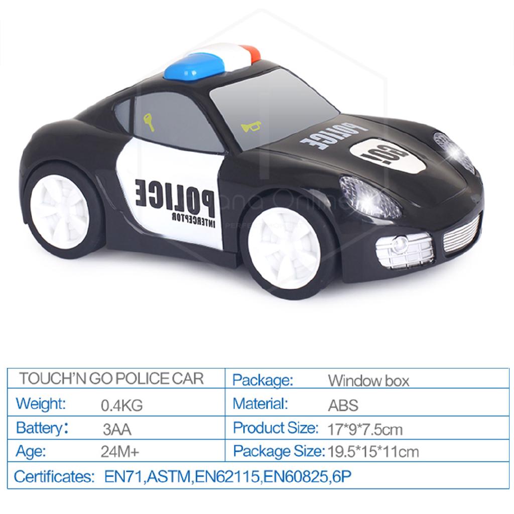 Police Car Miniature And Race Car With Stimulated Sounds 