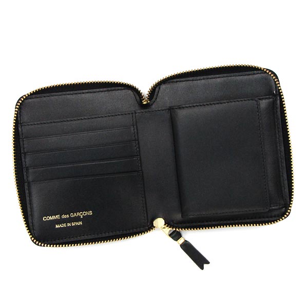 CDG COMME des GARCONS Emboss Bifold Wallet SA210EB Black