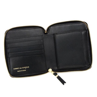 CDG COMME des GARCONS Emboss Bifold Wallet SA210EB Black #3
