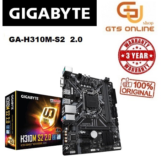 Gigabyte H310m S2 2 0 Ultra Durable Matx Motherboard Intel Lga 1151 Shopee Singapore