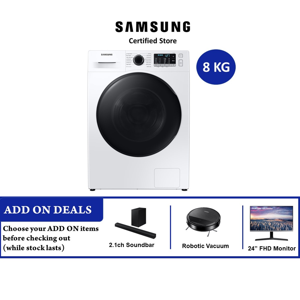 Samsung WD80TA046BE/SP Combo 8kg Washer + 6kg Dryer EcoBubble