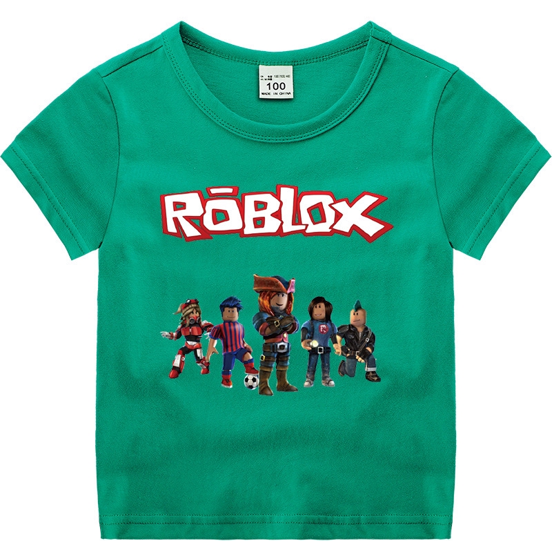 Roblox Kids Children Summer Short Sleeved T Shirt Boys Cotton