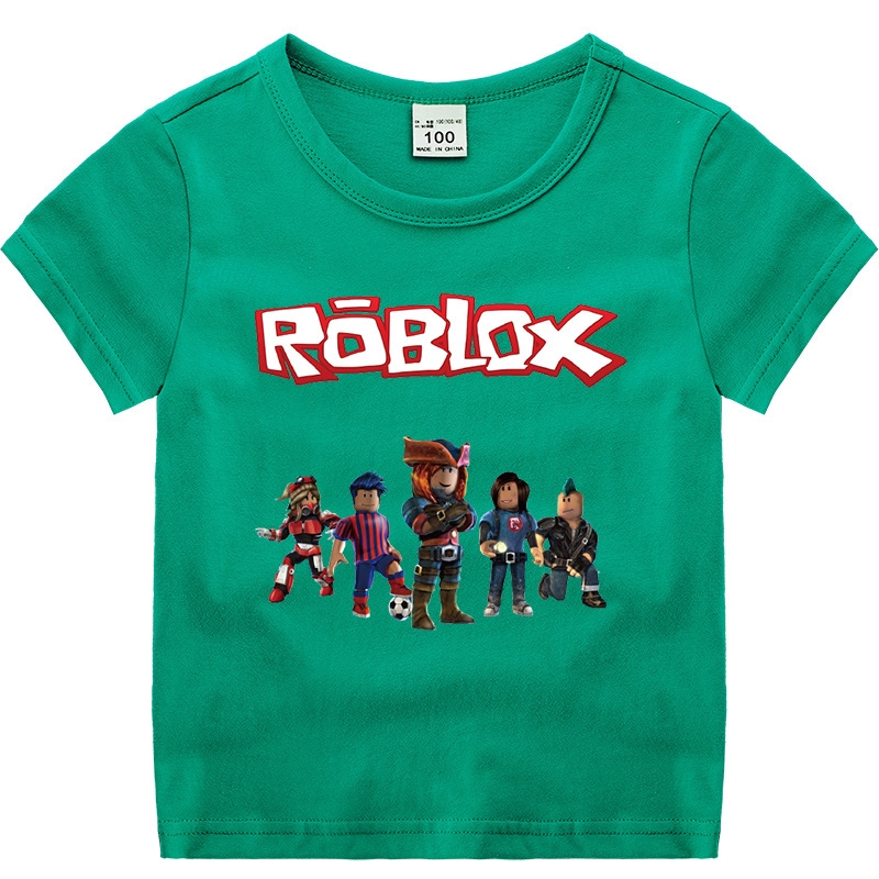 Roblox Kids Children Summer Short Sleeved T Shirt Boys Cotton Shirt Short Sleeve T Shirts Baby Boy Shirts Shopee Singapore - fashion top bottoms roblox set kids clothes t shirt pant boy girl suit shopee singapore