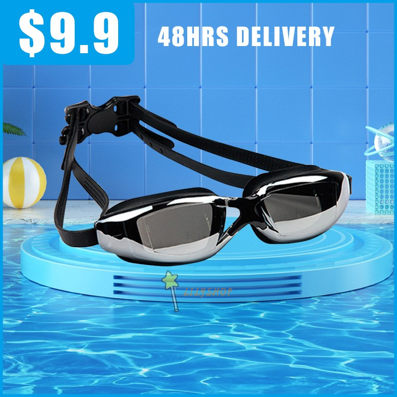3 Color Anti Fog/UV Myopia/Flat Prescription Underwater Len Glasses