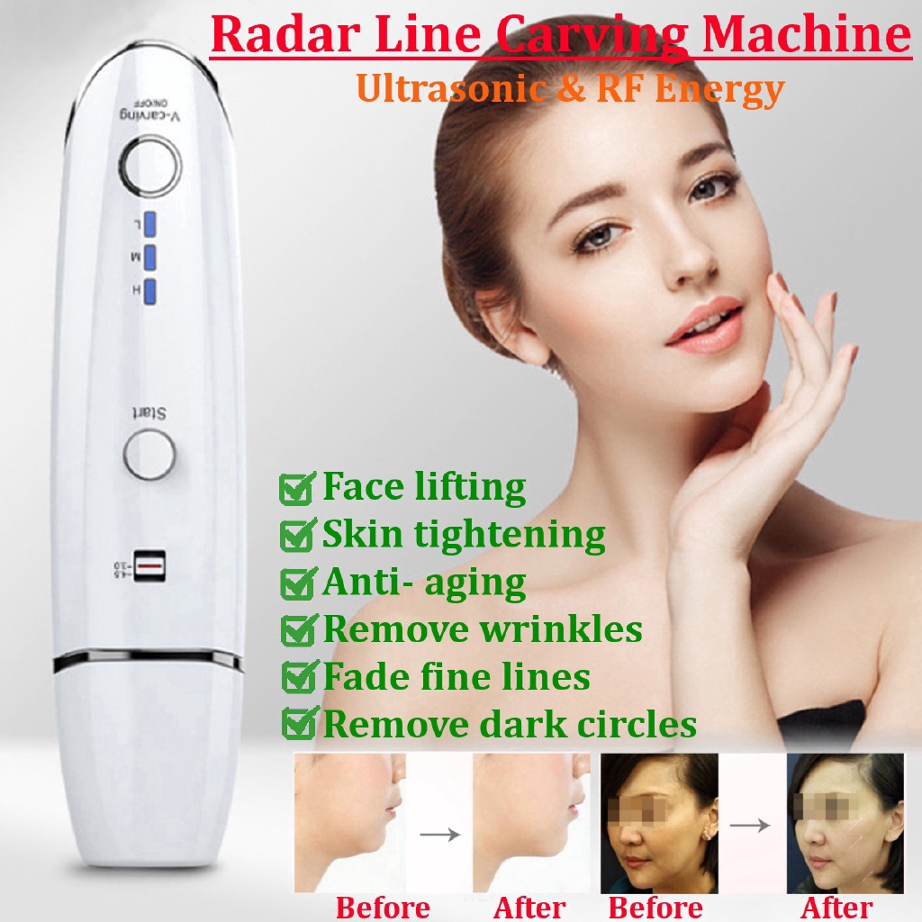 Mini HIFU Radar Line V-Shape Anti-Wrinkle Skin Tightening Device Beauty ...