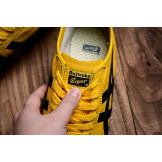 2022 Onitsuka 66 leather men's and women's shoes casual sports shoes yellow and black running Tigers shoes #6