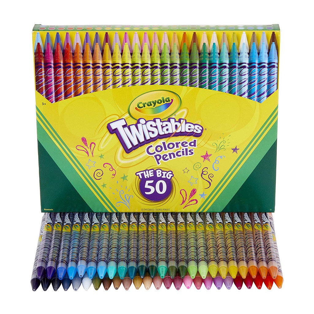 Crayola Twistables Colored Pencils, Great For Coloring Books, 30/ 50 ...