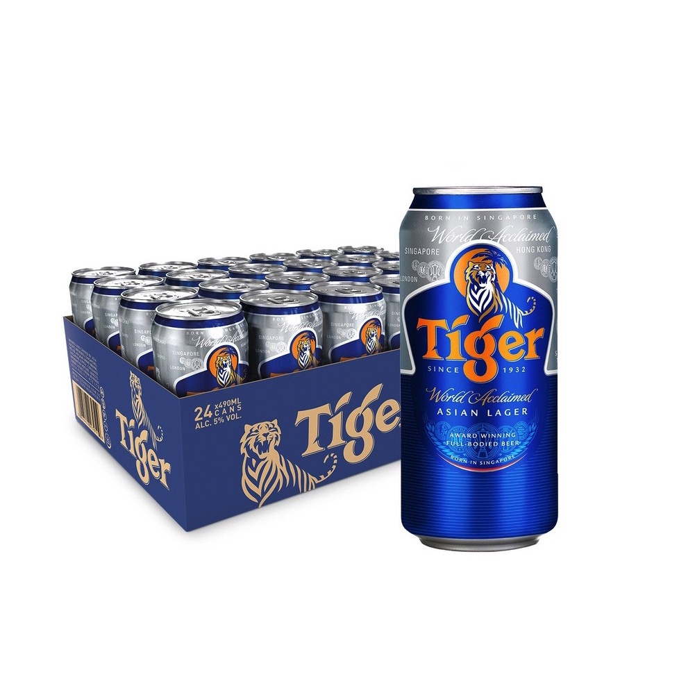 Tiger Beer 490ml x 24 Cans (BBD: Dec 2023) | Shopee Singapore