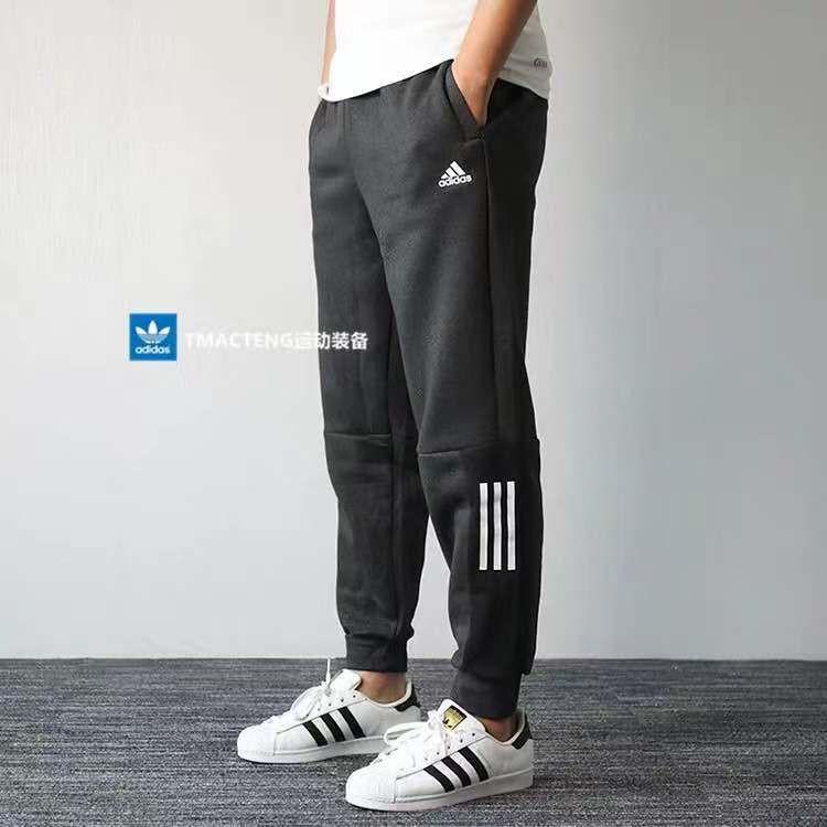 Adidas Id Pt Kn Sports Plus Velvet Thick Pants Small Logo Calf | Shopee  Singapore