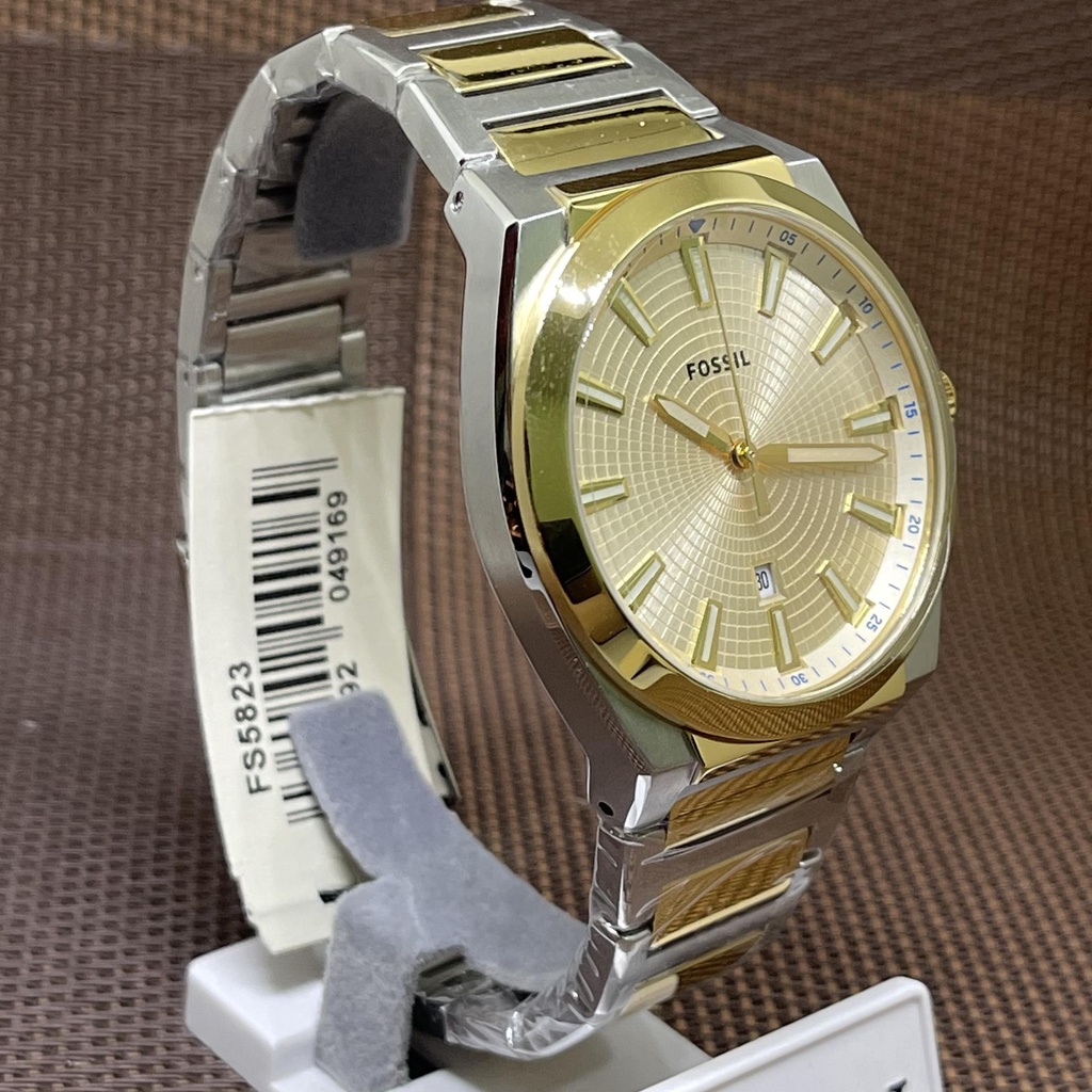 Fossil FS5823 Everett Three-Hand Two Tone Stainless Steel Date 