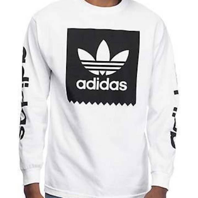 long sleeve white adidas shirt