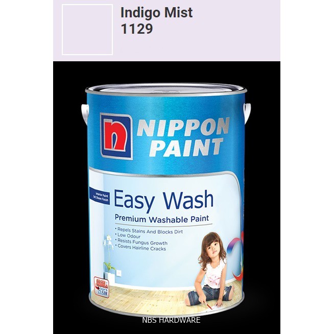  Nippon  Paint Easy  Wash  Indigo Mist Shopee Singapore