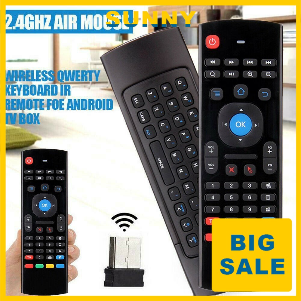 Ocamo Air Remote Mouse Voice Control Fly Air Mouse 2.4GHz Mini Wireless Microphone Remote Control for Smart TV Android Box PC 2.4G Version 