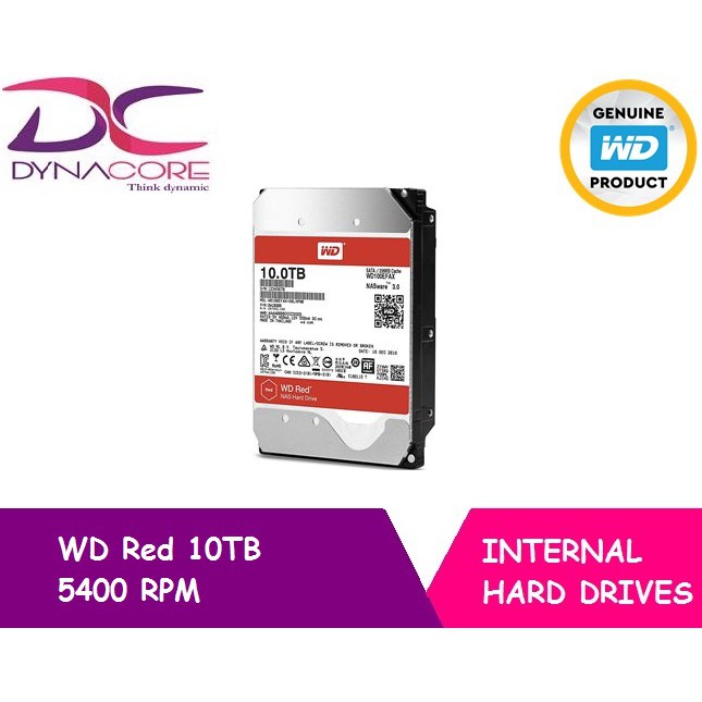 Wd Red 10tb 5400 Rpm 256mb Cache Sata 6 0gb S 3 5 Nas Hdd Shopee Singapore
