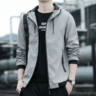 Image of High quality spring and autumn jacket men's hooded jacket casual men's clothing