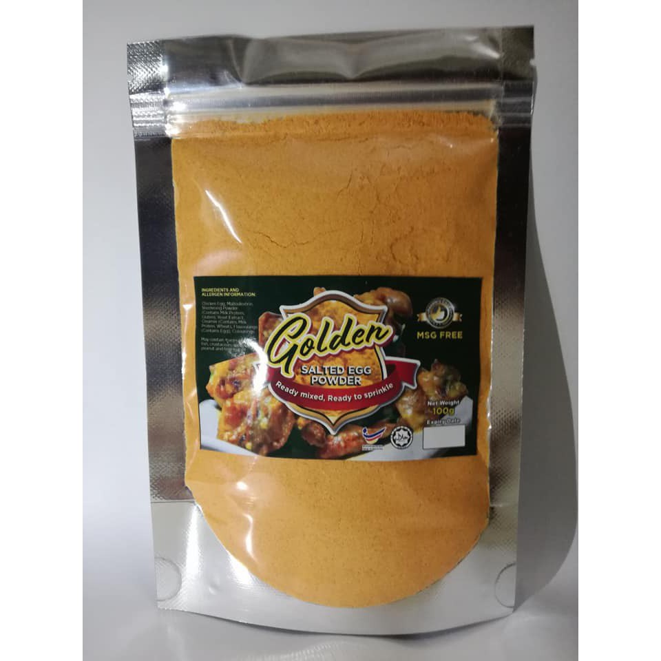 Golden Salted Egg Powder Masin Egg Powder 100g Shopee Singapore