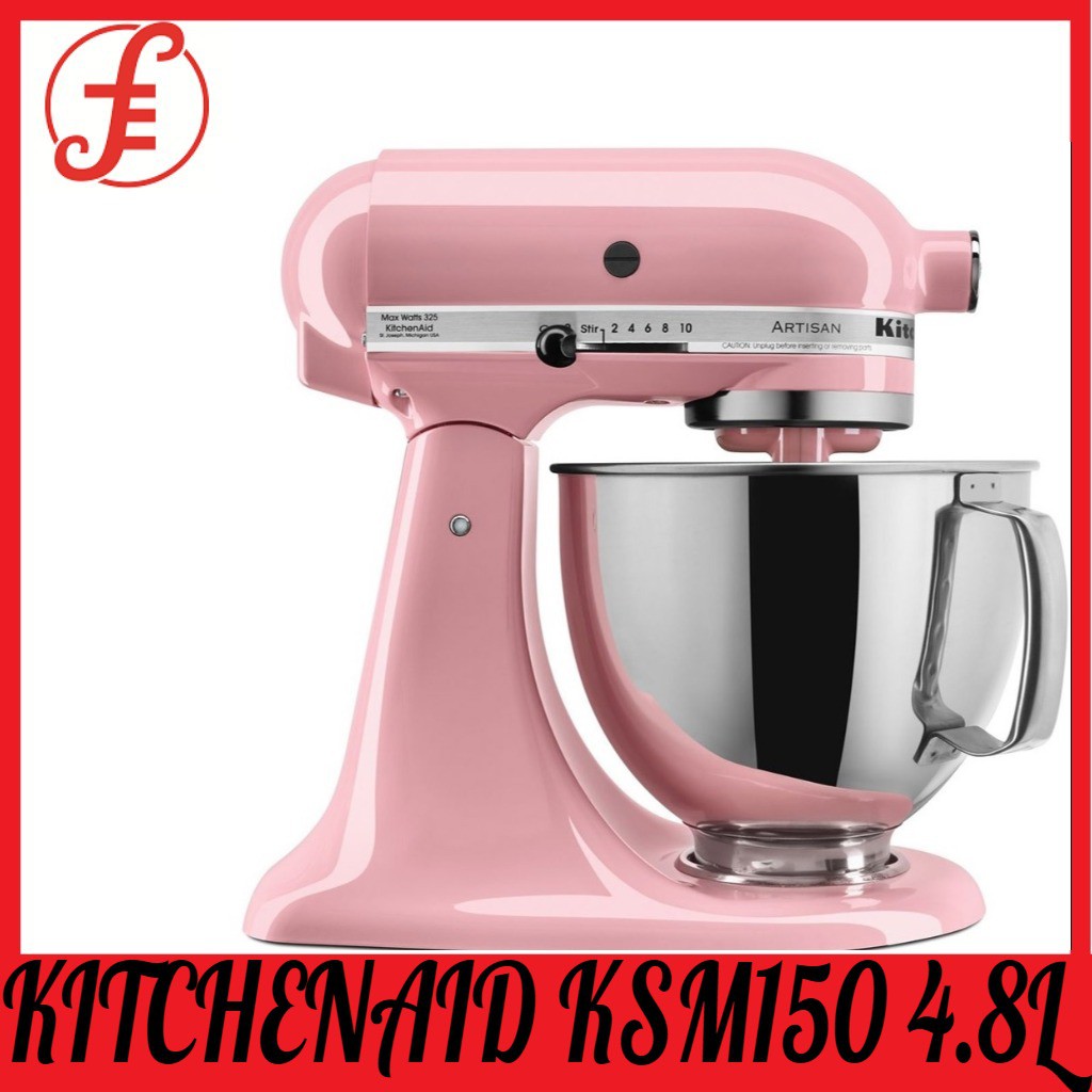 Kitchenaid Ksm150 Stand Mixer 4 8l 300w Pink 150 Ksm150psbgu Shopee Singapore