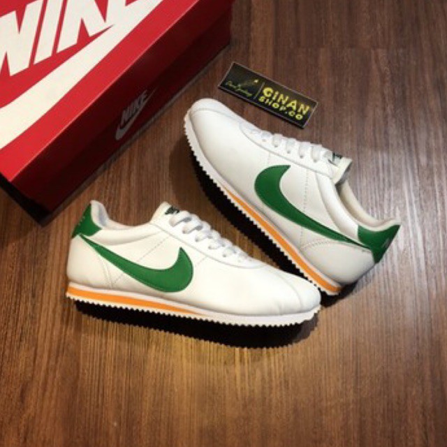 green nike cortez mens