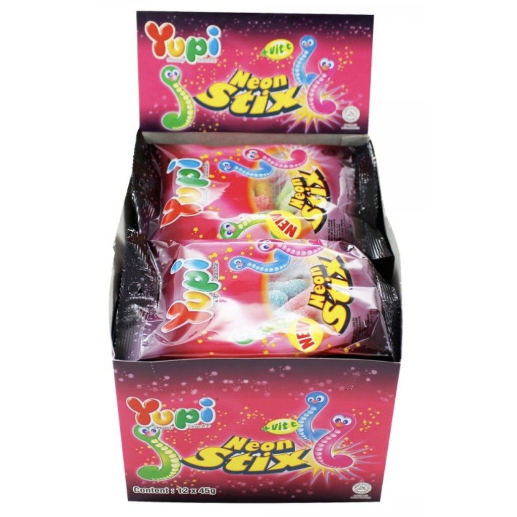 Yupi Neow Stix (23g x 24packets x 1 box) / Candies / Chocolate / Sweets ...