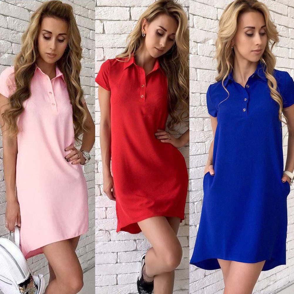 red polo shirt dress