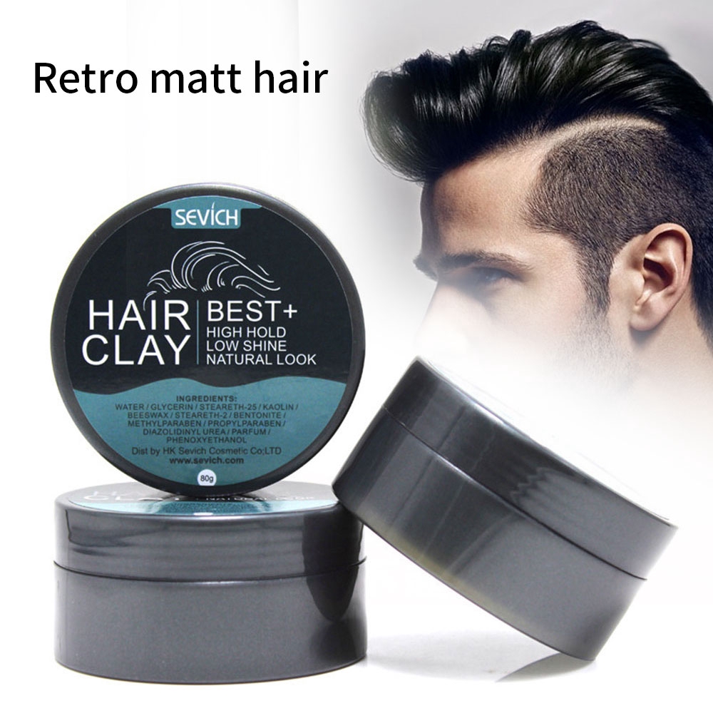 Men Retro Hair Wax Hair Styling Gel Strong Hold Matte Finished