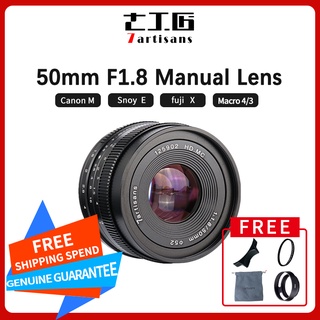 7Artisans 50mm F1.8 Prime Lens Half-Frame Lens Manual Focus Suitable For Mirrorless Cameras