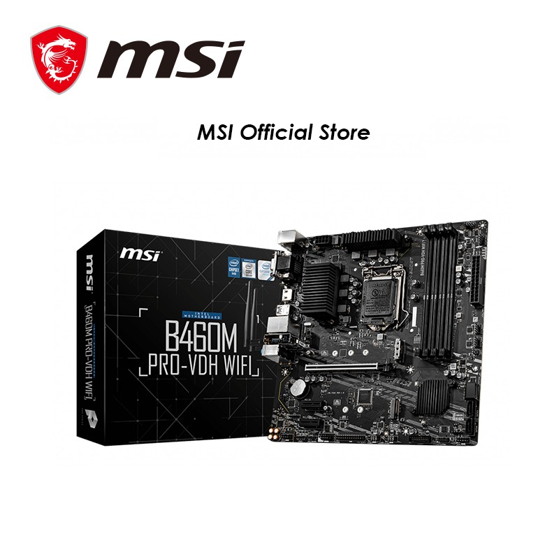 MSI B460M ProVDH WIFI Professional Motherboard Shopee Singapore