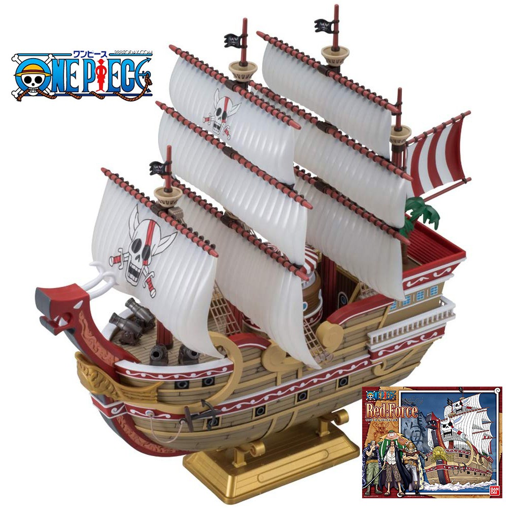 Full Scale Sailing Ship Plastic Model Series One Piece Red Force Plastic Model Japan Import Shopee Singapore